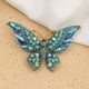 thumbnail image 2 of Juego de 6 broches de mariposas de animales para mujeres y niñas, coloridos, morados, verdes, azules claros, broches de mariposas, alfileres, regalos de decoración de Navidad y Halloween, 2 of 5