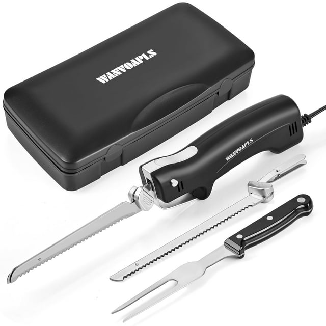 Cuchillo Eléctrico Wanvoapls 100W 60cm con Cuerda y Doble Hoja