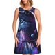 thumbnail image 1 of Fotbe Feathered Wolf Vestido de Verano sin Mangas para Mujer – Vestido Midi Línea A, Estilo Camiseta Floral, Vestido Playero Casual y Fluido, 1 of 7