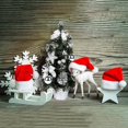 thumbnail image 5 of Mini Decorated Christmas Tree, 16" Christmas Pine Tree with LED String Lights Ornaments with Weave Base Table Top or Desk, Pefesct for Xmas Decorations Festival Home Party Ornaments, 5 of 7