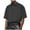 Dark Gray, variant on sovlvnd Mens Clothes, Man Solid-Color Loose Casual Knitted Button Mid-Sleeve Short Sleeve Turndown Collar T-shirt Top M, Khaki