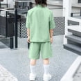 thumbnail image 4 of KyCheLot Boys Summer Suit School Uniforms Short Sleeve Formal Jackets and Dress Shorts with Pockets Set 1-12 Years, 4 of 7