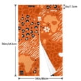 thumbnail image 3 of XMXY Japanese Doorway Curtain Noren, Orange Leopard Stripe Floral Door Closet Curtain Panel, Room Dividers Privacy Tapestry, 34 x 56 Inches, 3 of 7