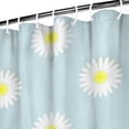 thumbnail image 3 of Waterproof Cute Boho Daisy Shower Curtain 72x72 Inch Boho Style Polyester Unique Shower Curtain for Bathroom Hotel Home Decor with 12 Plastic Hooks, 3 of 5