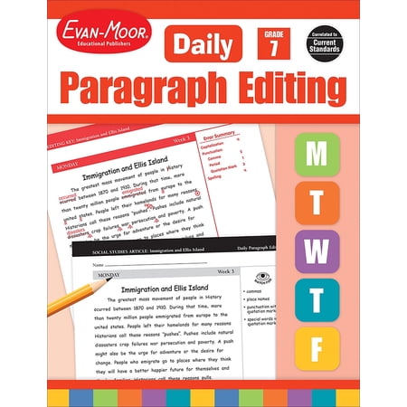 Evan-Moor Daily Paragraph Editing, Grade 7 Teacher Edition