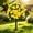 Yellow, variant on Artificial Rhododendron Tree Outdoor Decorative Faux Flower Plants Stake for Garden Patio Yard Wedding Party Decor - Plastic Artificial Plants with Ground Insert