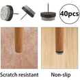 thumbnail image 4 of Deslizadores para sillas con clavos, Deslizadores para tornillos de fieltro, 40 piezas Deslizadores para muebles con clavos, Deslizadores para sillas con clavos, Almohadillas deslizantes redondas, 4 of 5