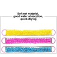 thumbnail image 5 of 3 Pack Double-sided Lace Cloth Back Loofah Scrubber Bath Scrub Shower Sponge Long Exfoliating Back Scrubber Scratcher Strap With Handle, Cream Skin Wa, 5 of 5