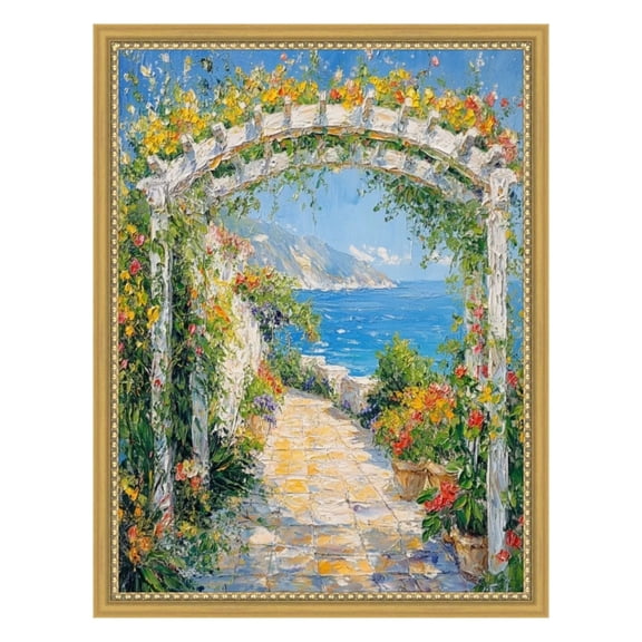 Narrow Bead Antique Gold Picture Frame 30x40 frame