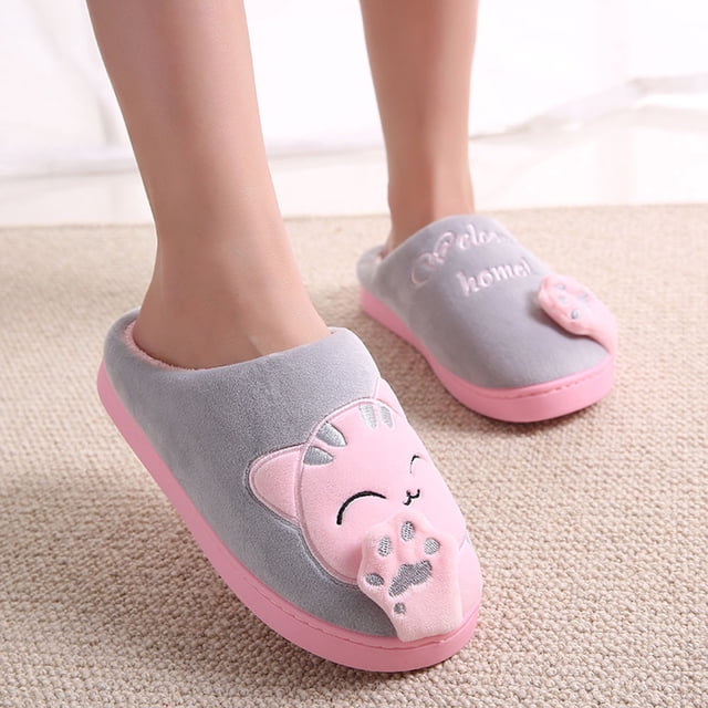 DPTALR Chaussons d'Hiver pour Femmes Antidérapants Chauds pour Intérieur Chambre Chaussures de Sol