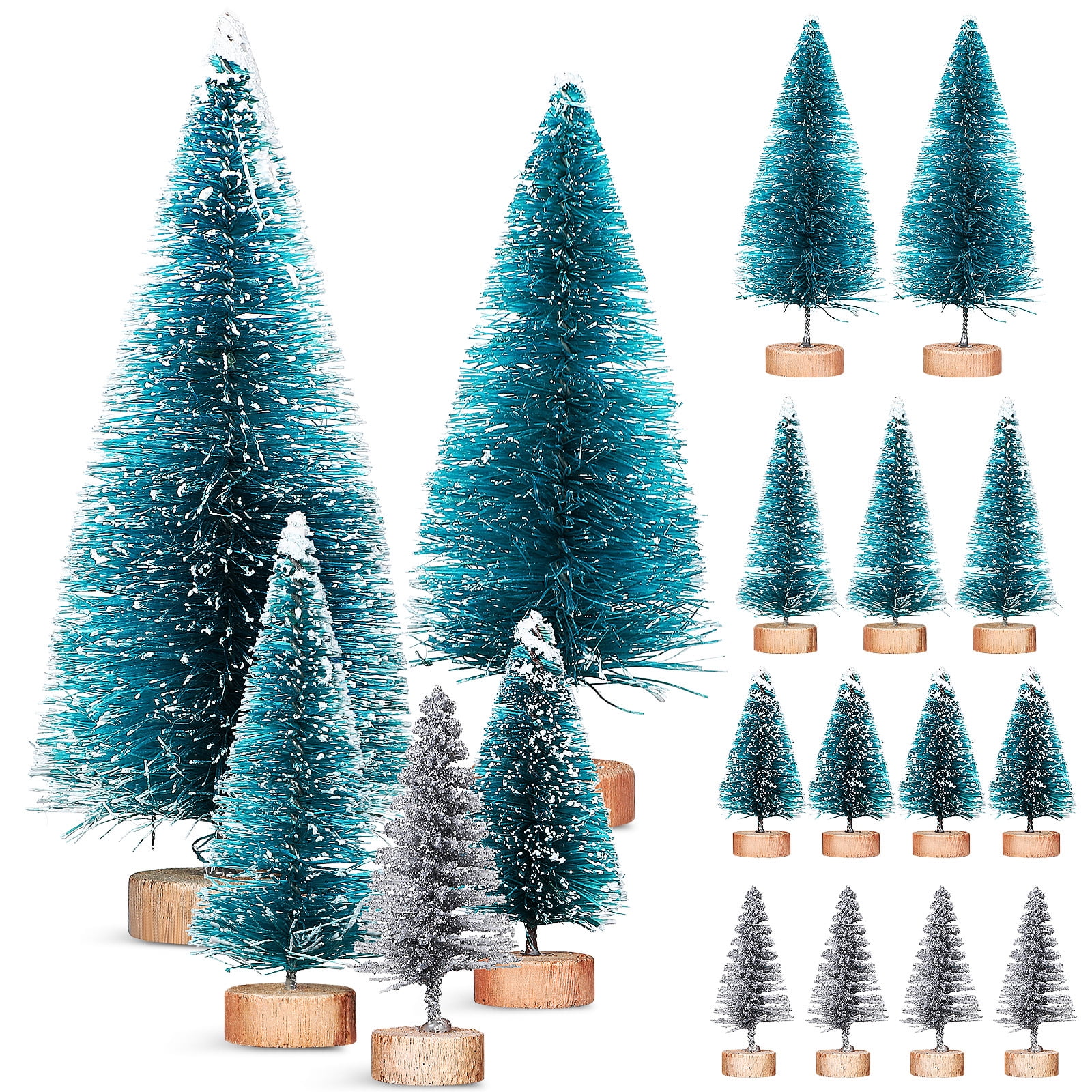 Sisal Christmas Tree Ornament w/ Pom Poms & Star - 2 Color Options –  Jollity & Co