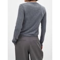 thumbnail image 6 of Cropped Cardigan Shrug for Women, Button Down Long Sleeve Knit Sweater for Dresses,for Jeans Grey S, 6 of 9