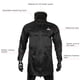thumbnail image 5 of Hombres largo impermeable a prueba de viento con capucha lluvia chaqueta MTB bicicleta ciclismo, 5 of 8