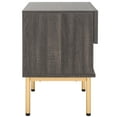 thumbnail image 6 of SAFAVIEH Axelle Modern 1 Drawer Nightstand,Distressed Black/Gold, 6 of 14