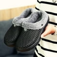 thumbnail image 1 of ADDHAT 1Par Pantuflas De Negras Para Uso En Interiores Con Suela Cómoda Y Acolchado, 1 of 4