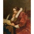 thumbnail image 3 of Alex De Andreis 12x14 Black Modern Framed Museum Art Print Titled - The Cavalier-Scholar, 3 of 5