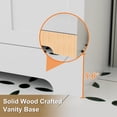 thumbnail image 3 of eclife Freestanding Single Sink Bathroom Vanity with Resin Top, Faucet, and Drain, 48 Inch, 3 of 10