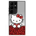 thumbnail image 1 of Para Samsung S22 S23 Ultra Creativo Espejo Diseño Lindo Rojo Lazo Hello Kitty Patrón Suave TPU Antiarañazos Negro Funda De Teléfono A Prueba De Golpes Cubierta Caídas Cáscara Protectora, 1 of 4