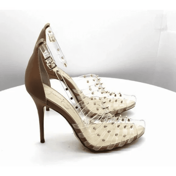 Jessica Simpson Women's Westah Studded High Heels Women's Shoes, clear,  Size 8.0 - Walmart.com