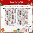 thumbnail image 5 of Christmas Kitchen Curtains Window Short Tier Curtains Over Sink Set of 2, Abstract Tree Winter Xmas Kitchen Decor 26" x 36", 5 of 7