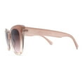 thumbnail image 3 of Womens Classic Oversized Cat Eye Gothic Plastic Sunglasses Beige Burgundy, 3 of 4