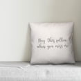 thumbnail image 2 of Creative Products Hug This Pillow When You Miss Me 16x16 Spun Poly Pillow, 2 of 2