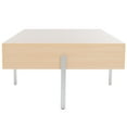 thumbnail image 5 of SAFAVIEH Jaxith Contemporary Coffee Table, Natural/Silver (47.2 in. W x 29.9 in. D x 16.1 in. H), 5 of 9