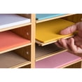 thumbnail image 3 of AdirOffice Wood Adjustable 12 Compartment Literature Organizer, Medium Oak 2 Pack, 3 of 8