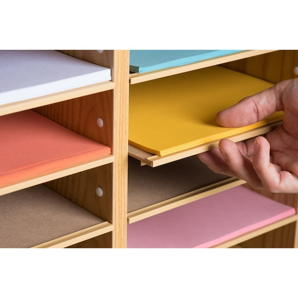 Magazine File Holder, Folder Holder, Magazine Organizer, Book Bins, Set Of  12, Multi-color
