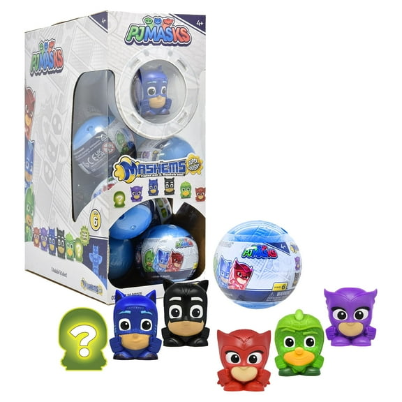 Mash'ems Soft Squishy PJ Masks, Series 6, 1.80" Length, 1.50" Width, 1.50" Height