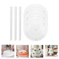 thumbnail image 3 of Multi-Layer Cake Support Set with 2 dowels tier kit Gasket Brackets White Diameter 7.87inch, 3 of 8