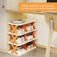 thumbnail image 4 of Facile d'Installation Chaussure Rack Libre DIY Combinaison Empilable Espace d'Économie Chaussures de Magasin Grande Charge Portant Plate-Forme Élargie Chaussures Organisateur Articles Ménagers, 4 of 8