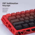 thumbnail image 3 of Magnetic Switch Gaming Keyboard, 61-Key 60% Layout, 6-Color Skeleton Hollow Case, RGB Backlit, Full N-Key Rollover, Hot-Swappable Adjustable Magnetic Switches, Backlit PBT Keycaps, 3 of 8