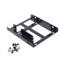 thumbnail image 2 of 2X Double Layer SSD Metal Frame 2.5 to 3.5 Internal Mounting Computer SSD Hard Drive Dual Desktop Converter Bracket, 2 of 10
