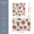 thumbnail image 2 of Yayeee Toggle Light Switch Wall Plate 2-Gang 4.56"x4.48" Decorative Outlet Cover, Strawberry, 2 of 7