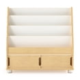 thumbnail image 2 of 4 Shelf Wooden Classroom Bookshelf Display Stand, 2 of 7