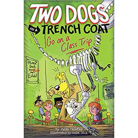 Deux Chiens en Trench-Coat pour un Voyage en Classe par Julie Falatko Couverture Rigide