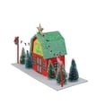 thumbnail image 2 of Northlight 14" Red and Green LED Lighted Christmas Tree Store with Pine Trees - Cool White Lights, 2 of 2