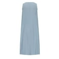 thumbnail image 3 of Robe en Lin de Coton Plissé Col Rond Décontractée et Sans Manches pour Femmes, 3 of 9