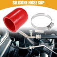 thumbnail image 2 of Unique Bargains 1 Set 48mm 1.89' ID Universal Silicone Hose Cap Intake Vacuum Hose End Plug for Car Silicone Red, 2 of 7