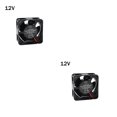thumbnail image 2 of Seitruly Ventilador de refrigeración de CC Extrusora de impresora 3D Ventilador de disipación de calor de viento fuerte de 5 paletas de bajo ruido, 12V 12V 2piezas, 2 of 6