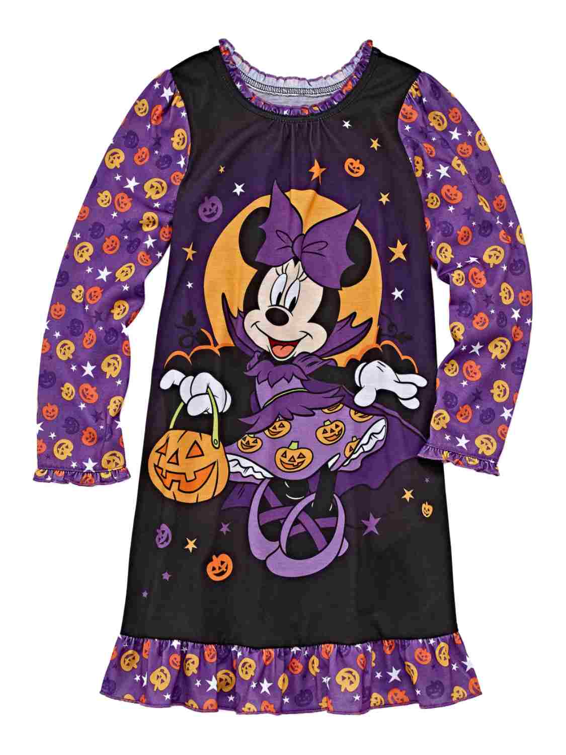 Disney - Disney Toddler Girls Black Minnie Mouse Nightgown Halloween Night Gown - Walmart.com 