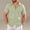 Green, variant on COSFO Casual Button-Down Shirts for Men Summer Brown Short Sleeve Shirt Beach Collared Loose Fit Men's Shirts Xl