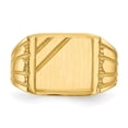 thumbnail image 4 of 14K Yellow Gold Ring Band Signet Men's, Size 6, 4 of 5