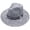 Grey, variant on Mens Lightweight Straw Fedora Panama Hat Western Denim Curved Top Hat Woolen Big Brimmed Autumn Winter Style British Jazz Sun Hat White One Size