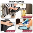 thumbnail image 4 of Lux Decor 6 Pack Kitchen Towels Set 16”x26” - 100% Cotton Highly Absorbent Dish Towels for Kitchen - Soft & Scratch-Free Black Hand Towels for Cleaning & Drying, 4 of 9
