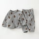 thumbnail image 2 of Odeerbi 3M-2Y Niños Niñas Pijama Suave Manga Larga Tops Pantalones Conjunto Suave Impreso Ropa de Dormir Invierno Básico Dos-Pijamas de Dos Piezas, 2 of 4