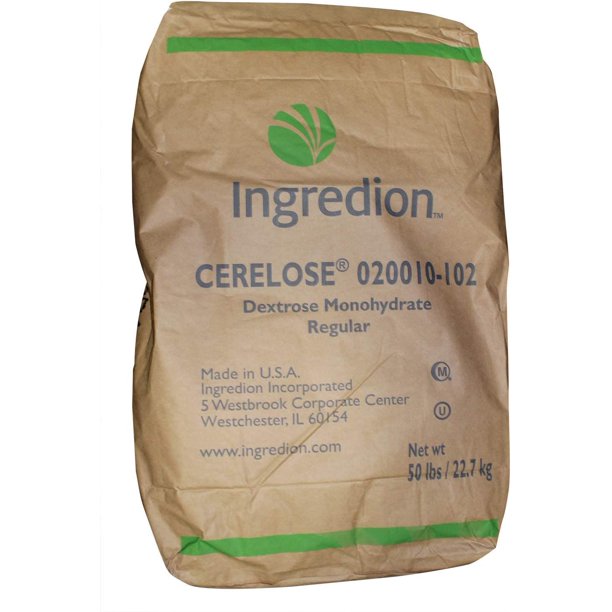 50 lbs Bag of Dextrose (Corn Sugar) Dextrose Monohydrate, Made in the