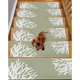 thumbnail image 2 of Stair Treads for Wooden Steps, Coral Sage Green Peel and Stick Stair Treads with Adhesive, Coastal White Ocean Marine Nautical Beach Non Slip Indoor Stairs Runner Rugs Mats for Elders Dogs 8"x30"7PCS, 2 of 7