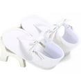 thumbnail image 4 of Baby Summer Flip-flops Bowknot Sandals Infant Girls Soft Sole Shoes, 4 of 5